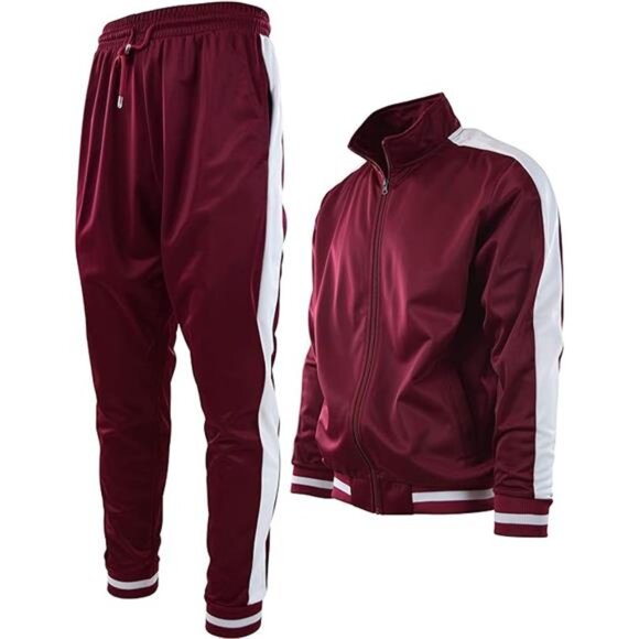 Mens Athletic 2 Piece Tracksuit Set - Picture 7 of 7